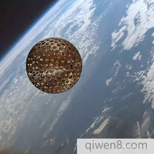 示意圖：飛行在軌道上的LAGEOS衛星  來源：NASA