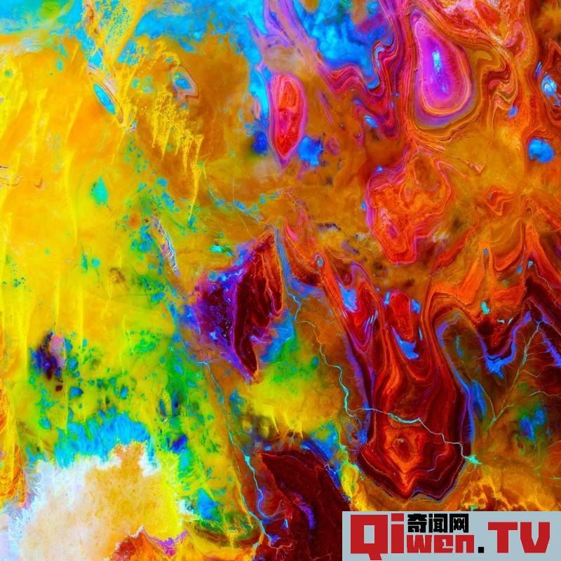 美似油畫的地球衛星圖 美地質勘探局發布