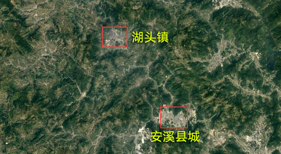 福建安溪縣一個全國千強鎮，人口約10萬，鎮內還有公交線路
