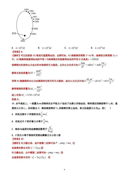 2021年高考理科綜合高考試卷及答案詳細解析