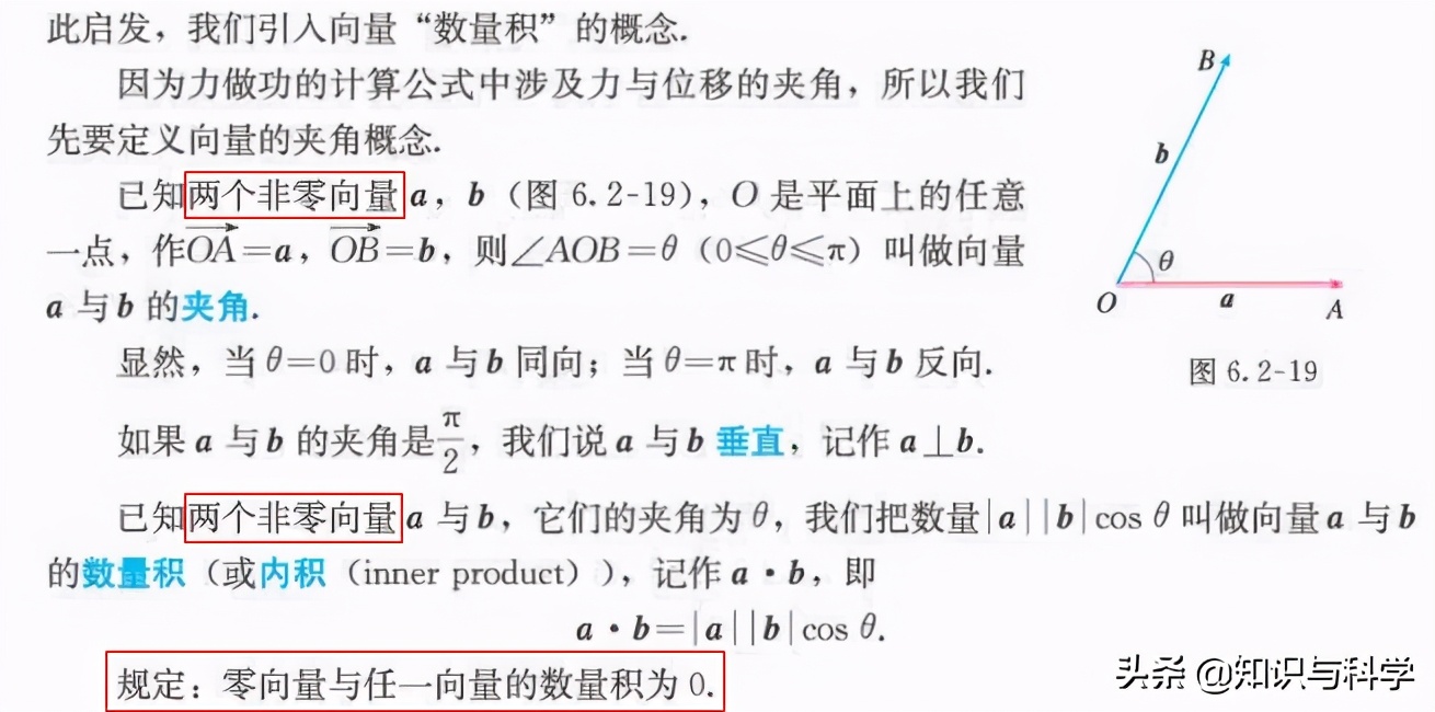 高一數學必修二教材疑難點——零向量能與任意向量垂直嗎？