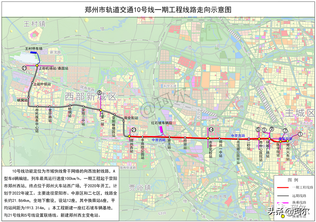 鄭州10號線明年7月份或許通車；四期軌道交通將啟動，暢想圖來了