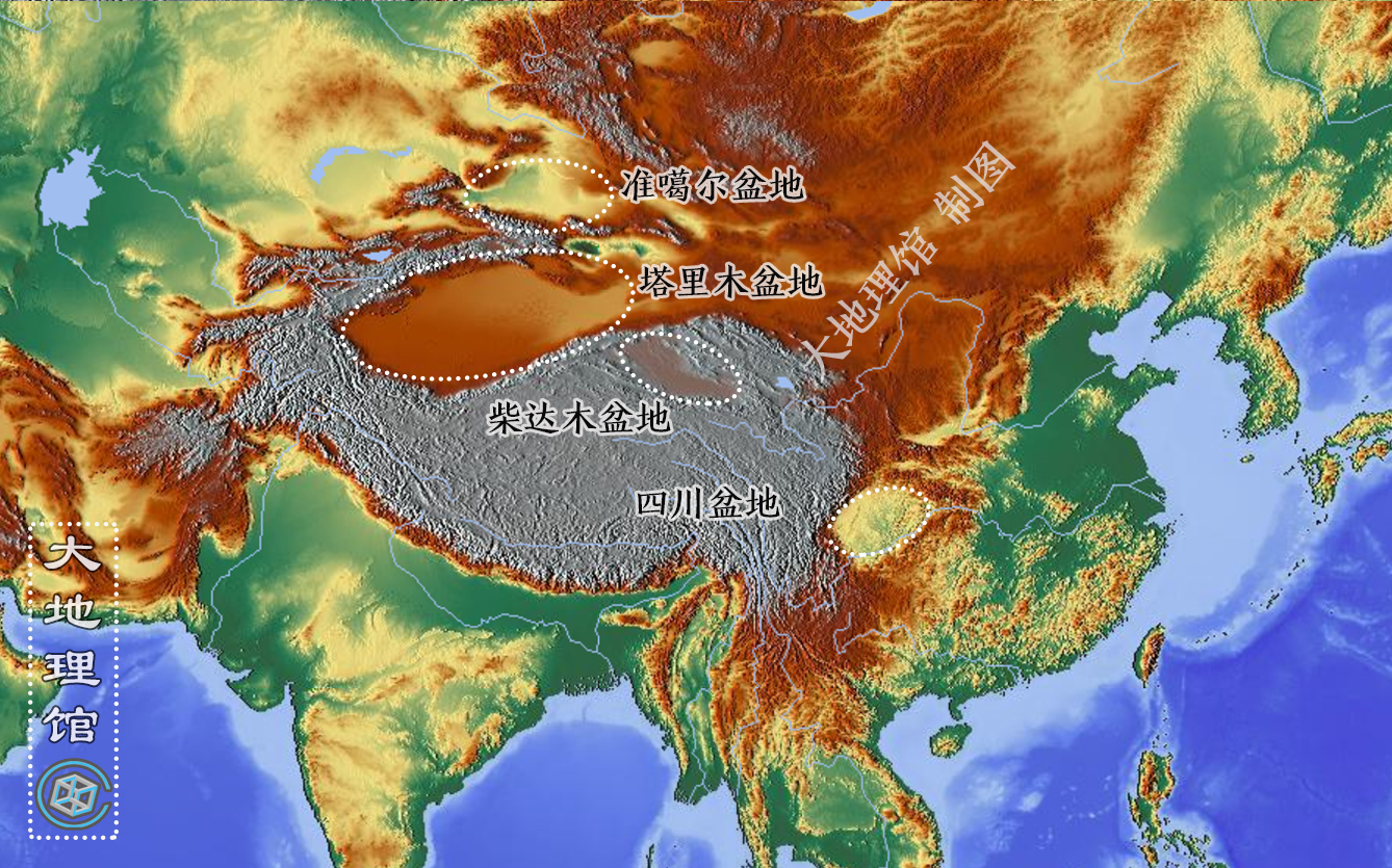 中國四大盆地排名：誰最大？誰最高？誰人口最多？