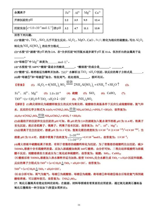 2021年高考理科綜合高考試卷及答案詳細解析