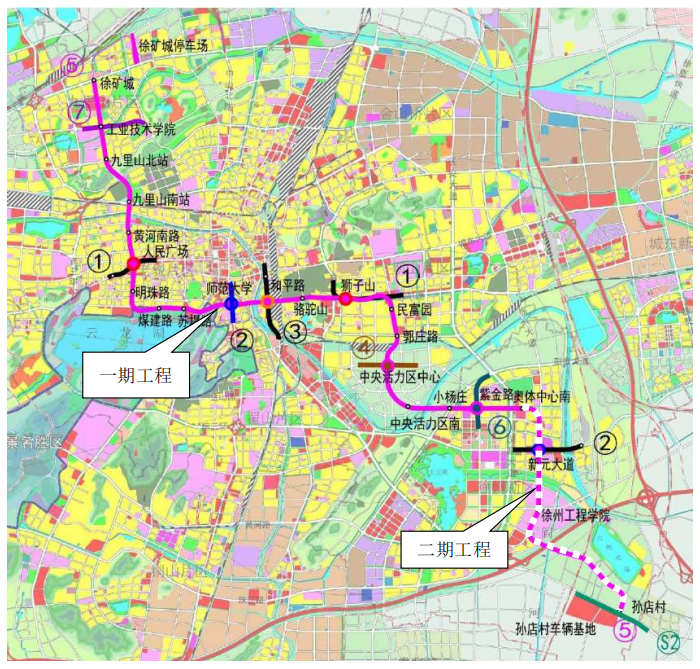 徐州地鐵5號線通車時間定了！20座地鐵站在哪兒？穿云龍湖這么走