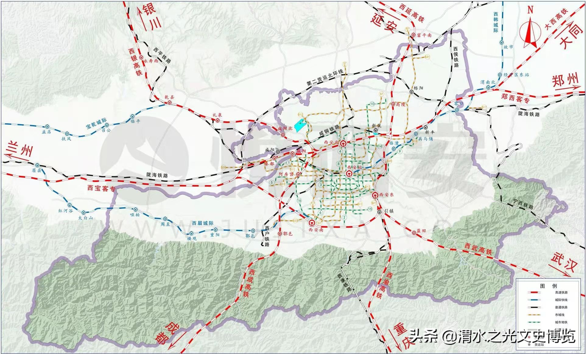 西安至渭南城際！西韓城際鐵路途徑渭南主城區
