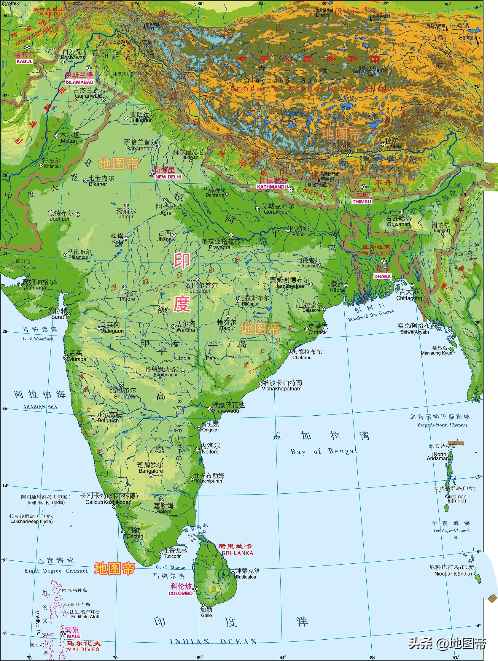 中國14個陸地鄰國，各有什么特色？