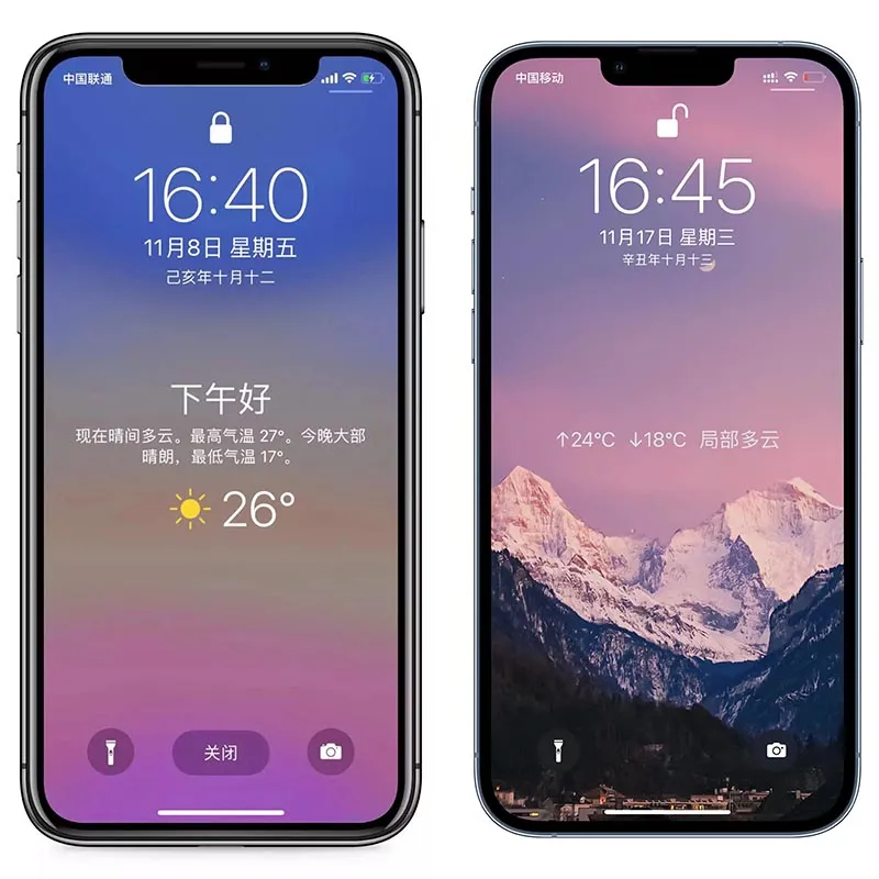 iPhone 鎖屏界面顯示天氣,無需越獄